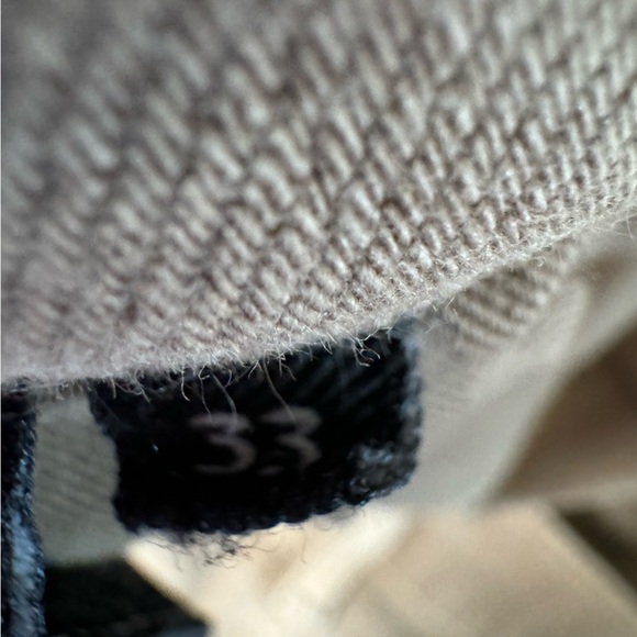 7 For All Mankind Slimmy Slim Straight Leg Tan Jeans Size 33 - Picture 9 of 16